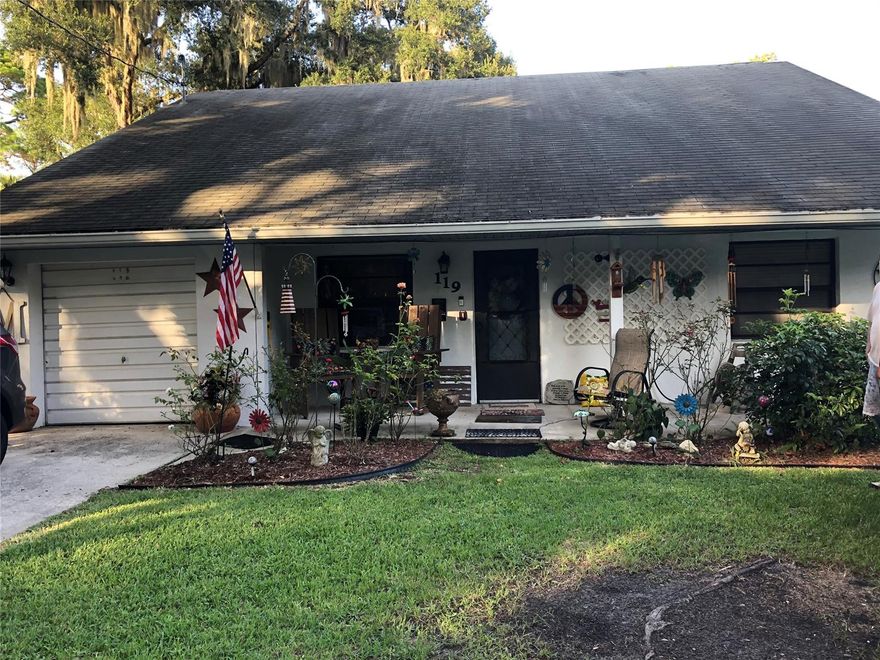 This Lovely 4 Bedroom 2 1/2 Bath 1800sq. ft. Concrete Block home with an Unfinished Studio Apartment or Home Office is waiting for you. Centrally located off State Rt. 44 is close to shopping and just a short drive from New Smyrna's 13 miles of white sandy beach. 
Main House: Refrigerator, Gas Stove, Dishwasher, Washer and Dryer as well as a 2yr old 3 ton A/C. Also a New Hot Water Tank, Newer Gas Meter, Dedicated Gas line for a grill, 5 yr old septic system, Electric R/V Hook up. Home has a front porch and covered back patio with a fenced back yard. ;Water: City
