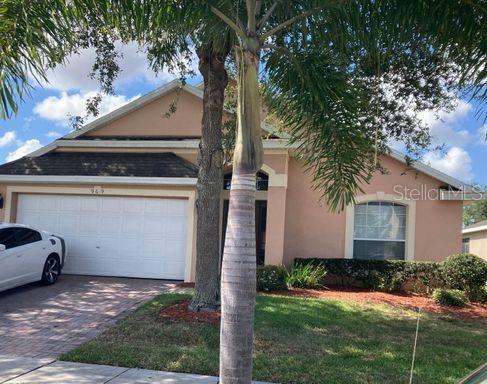Welcome to this stunning 4-bedroom, 2-bathroom home located in the heart of Davenport, FL. This property boasts a split floor plan, providing ample space and privacy for all residents. The home has been freshly painted and features brand new carpeting, adding a touch of modern elegance to its interior. The large screened patio is perfect for enjoying Florida's beautiful weather, while the private pool offers a refreshing retreat on hot summer days. The home also includes a washer and dryer for your convenience, and a spacious 2-car garage. This gated property ensures controlled access for added security. Plus, pet lovers will be delighted to know that their furry friends are welcome here. Experience the perfect blend of comfort, style, and convenience in this Davenport gem. Contact us today to schedule a viewing of this amazing home! It will not last long!