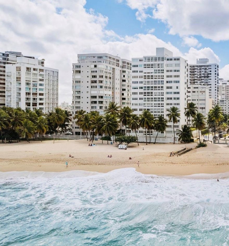 Beach front , marble floors, 2 bedrooms, bathrooms and kitchen remodeled.