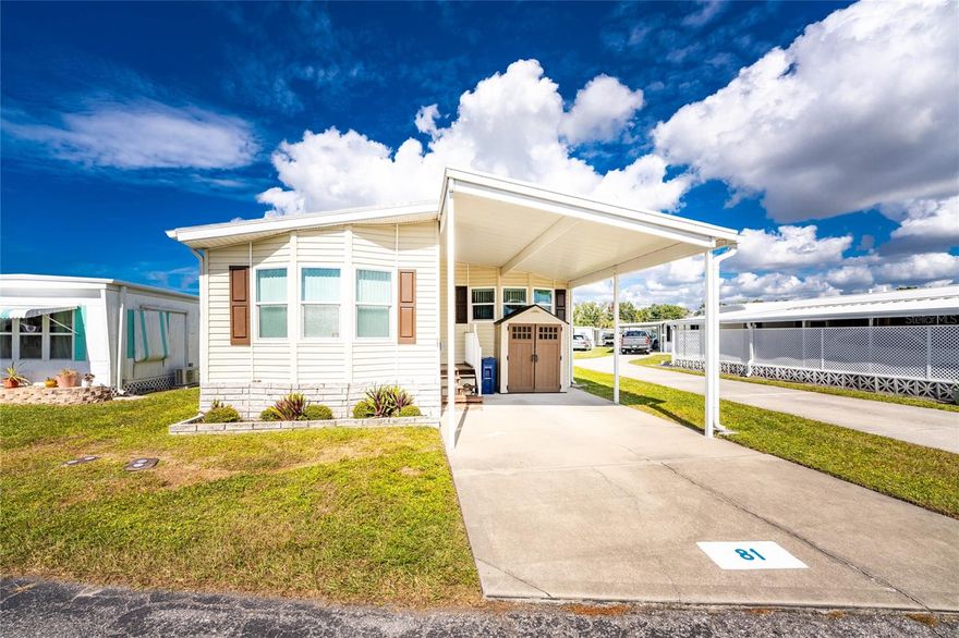 Wow! This is the one, and it's priced to sell! Come see this spacious 2 bedroom, 2 bath home in Brook to Bay. Discover affordable coastal living in this beautifully maintained 2004 manufactured home located in the vibrant 55+ Brook to Bay community. This spacious 1413 square foot home features a carport, 2 x 6 construction, large bedrooms, an en-suite bath, open floor plan, bright kitchen, and comfortable living areas. There is a dining room, laundry/mudroom with a full size washer and dryer, and a bonus/family room too. Tons of storage. New roof in 2023. Located in X500 Flood Zone. Low monthly fee of only $188. It's just minutes from beaches, shopping, and dining in sunny Englewood, Florida. Small boat / kayak / SUP access from the community boat ramp via Forked Creek to the ICW. Other community highlights include a heated pool, clubhouse, docks, shuffleboard courts, laundry, and social activities. Brook to Bay is the ideal place to enjoy year-round living or for your winter retreat. Come claim your piece of Paradise!