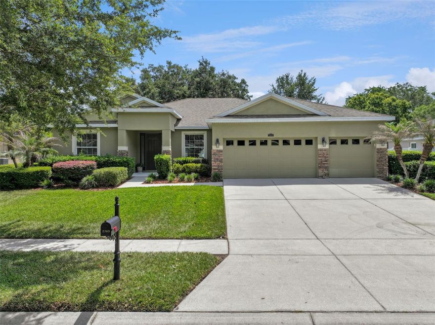 WELCOME TO THIS SPACIOUS AND BEAUTIFULLY MAINTAINED AUBURNDALE HOME! Designed with an inviting open floor plan, this attractive residence features a seamless kitchen and living room combination that creates the ideal setting for entertaining guests, hosting family gatherings, or simply enjoying daily life. The kitchen is thoughtfully designed with a large breakfast bar offering plenty of seating and workspace, making it the heart of the home for casual dining, meal preparation, and conversation. A spacious family room provides even more room for relaxing, entertaining, movie nights, or creating a flexible space to fit your lifestyle needs. The generously sized master suite offers a peaceful private retreat complete with two walk-in closets and an en suite bathroom featuring dual his-and-her sinks, abundant counter space, and a luxurious garden tub perfect for unwinding at the end of the day. The additional bedrooms are comfortably sized and provide versatility for family members, guests, a home office, or hobby space. The 3-car garage offers excellent storage and parking options, while the spacious backyard provides endless opportunities for outdoor entertaining, recreation, gardening, or future enhancements. With its bright and welcoming layout, ample living space, and thoughtful design throughout, this beautiful home offers an exceptional opportunity for comfortable living and making lasting memories.