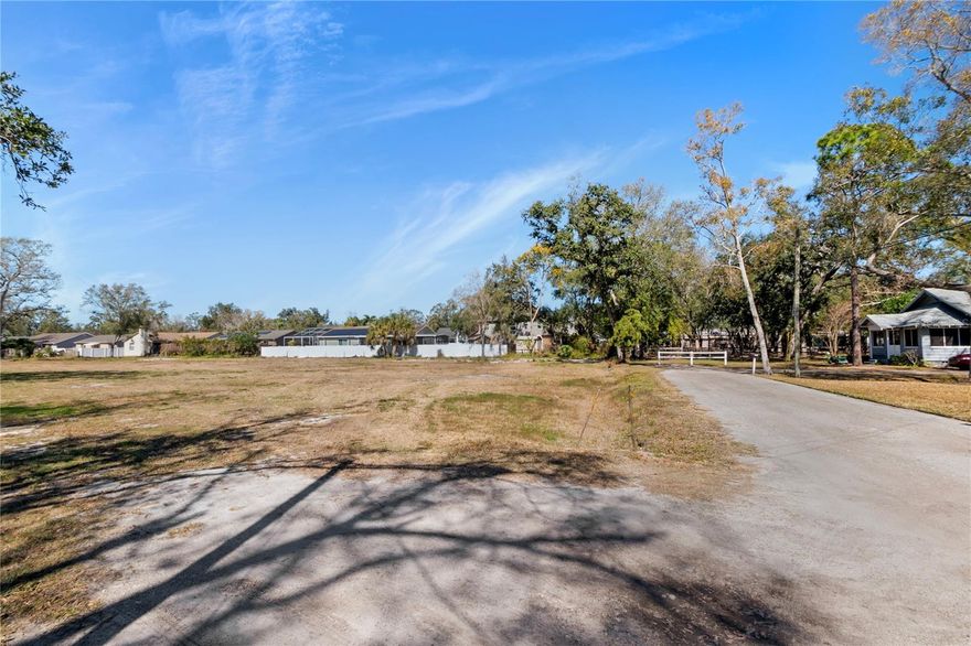 Own your piece of country in the city, awesome opportunity to build your dream estate on an almost 2-acre lot in Pinellas Park.  This lot is centrally located and is just a few minutes to US -19 for easy access anywhere in the county or to Tampa. The site is cleared and level and is located on a sleepy dead-end street. This lot was previously fully approved for a 5-home site. The Seller has Full engineering plans and ground study. ****Currently zoned one house on one lot. No flood zone!!