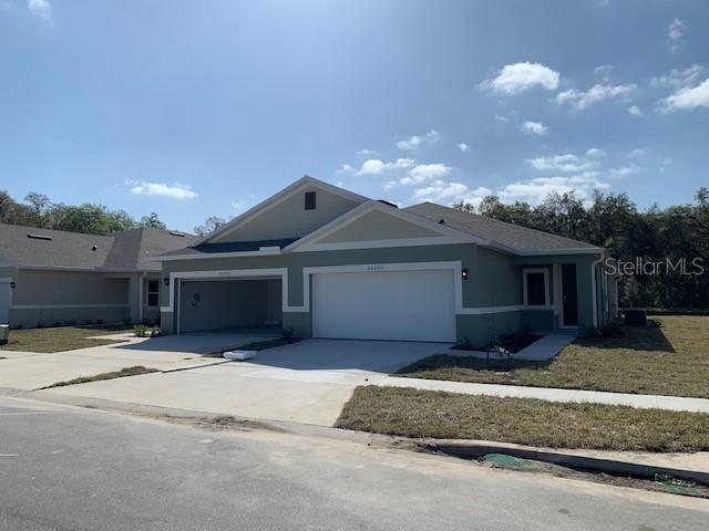 This 1/2 duplex unit newer construction home plan is a spacious 2 bedroom 2 bathroom with office/den and 2 car Garage in lovely
Lake Denham Estates. This is an open floor plan design that is great for entertaining offering a large kitchen with center island, Stainless Steel appliances and a pantry. The covered rear porch opens up to the nice back yard. Lake Denham is an absolutely beautiful neighborhood that puts you in the middle of the best that Lake County has. Located nearby to Shopping, Movie Theaters, Restaurants, Griffin State Park, the Boat ramp to Beautiful Lake Harris. Easy access to downtown Leesburg and the Florida Turnpike for commuting.** See realtor remarks for application instructions. HOA Fees, rules and regulations, home square footage, and lot sizes should be independently verified. Tenants are solely responsible for the cost of obtaining gate passes, amenity passes, and mailbox keys. LEASE ONLY: Owner will manage property themselves following the leasing process.