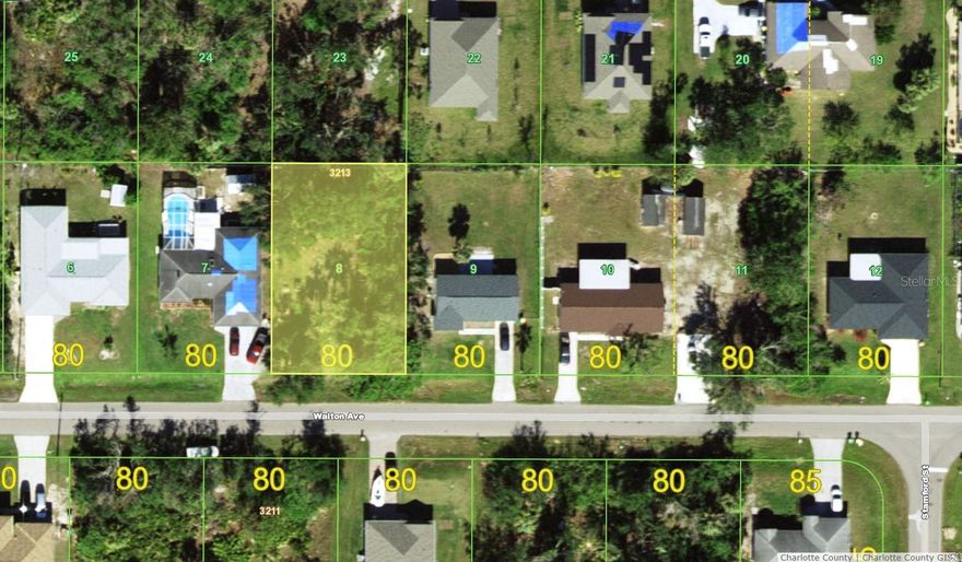 CITY WATER!! No HOA, deed restrictions or CDDs!!! Don't wait until demand exceeds supply!! Not in a area requiring Scrub Jay mitigation per the Charlotte County Property Appraiser website 11/09/23 -please reconfirm during due diligence. This great Residential Single Family Home zoned lot in beautiful Port Charlotte is just waiting for you!! This is nearly a quarter of an acre of the sunny Florida dream. This lot is still conveniently located to shopping, dining, banking, etc. New construction is everywhere you look and you can be part of the action. Information about builders available upon request. Also perfect for self-directed IRA's, 401K's and other investment portfolios. 22.1 MILES TO THE ENGLEWOOD BEACH!