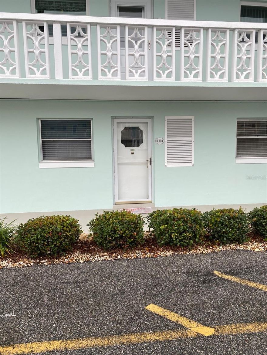 Beautiful 2 bedroom 2 bath condo on waterfront complex on deep water canal leading to Intracoastal. Boat slips available on a waiting list. Heated pool in the winter. Low maintenance fee. Walking distance to the ocean (one mile).  Club house and pool have been redone. Covered parking comes with unit. 3 month minimum rental. Pets OK  (1) under 40 pounds. Gas fire pit. Shuffleboard courts. Beautifully landscaped. Come join the Friday night 'happy hour' crowd. Public new fishing dock right across the street. Court yard view. right next to elevator and laundry room ;Water: City