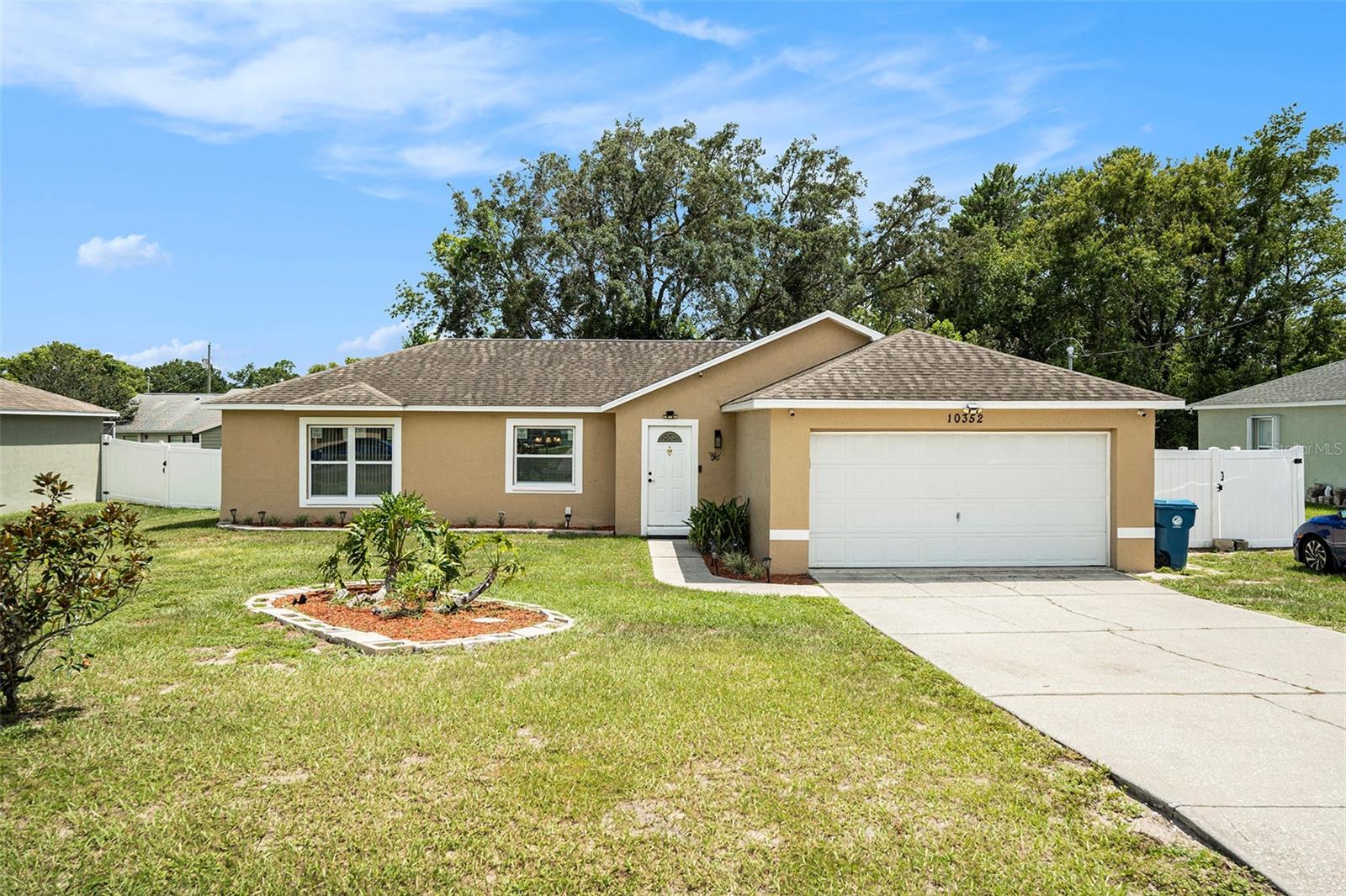 Step into this well maintained 3 bedroom, 2 bathroom home offering a spacious open floor plan perfect for modern living. This update kitchen features ample storage and seamlessly flows into the living and dining areas- ideal for both everyday comfort and entertaining. Enjoy Florida's sunshine on the brand new dock, overlooking a generously sized backyard, perfect for gatherings or quiet relaxation. You can be just minutes from top-rated schools, shopping, dining and parks. Don't miss your chance to experience the best of comfort and convenience-schedule your showing today! This home is nestled in a peaceful neighborhood with NO HOA and NO CDD.