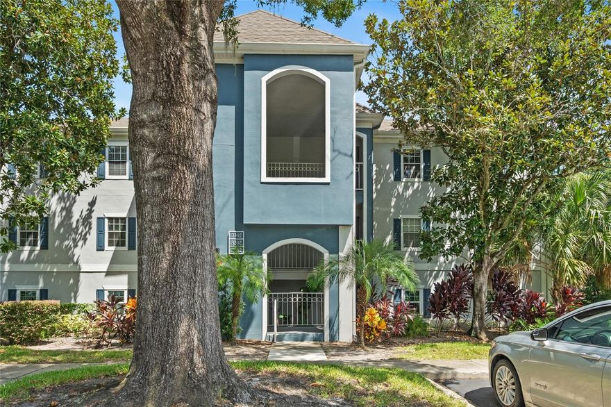 This is a condo located in the beautiful Sabal Point community in Longwood with nearby restaurants and shopping for your convenience.  As you enter the front door the there is a laundry room and a half bath to the left and a large closet straight ahead.  As you turn to the right you will see a large great room/dining room combo with laminate flooring, built-in shelves, ceiling fan and sliding doors leading to a nice sized lanai overlooking a pond with no rear neighbors.  The kitchen is well sized with enough room for a table and chairs.  There is a closet pantry and stainless appliances.  Both of the bedrooms are roomy with en-suite bathrooms and walk-in closets!  There is some updating to be done which is reflected in the price.  Come see it today!