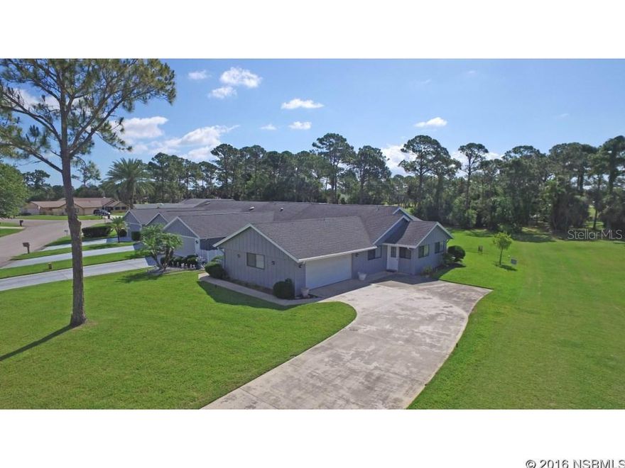 Uniquely located golf-front home with 180 degree panoramic direct fairway views. The floor plan/layout of the home takes advantage of this unique location for fantastic golf views and amazingly private feel. Home has 3 distinct living areas - spacious formal living/dining space, large family room across the back for outstanding golf course views, and a very secluded den/TV room that is out of the way of the main traffic flow in this home wonderful home. Den also enjoys wonderful fairway views. Deep lot provides you with an extra, extra long driveway for lots of parking for your guests, so the home sits well off the street, for additional privacy. Custom/Updated kitchen with beautiful wood cabinets has been remodeled and opened up to make it part of living space.  Eat-in kitchen features bay window, ceramic tile. New engineered wood floors in living/dining area.   Oversized garage. Without a doubt, the best golf course views in Fairgreen, a one-of-a-kind home that has to be seen. Nestled between 2 golf courses, on wide street, walk to Lake Fairgreen and community park and dock, with additional parking for your party guests. Low annual HOA dues provide you with cable TV, sprinkler system and water to it, subterranean treat repair bond and common area maintenance. Central location, with quick easy access to the beach, dining and shopping. Community pool available by optional membership.  Great value for this 1900 SF beauty with flexible floor plan, great views and location. New A/C 2003. Brand new carpet in both bedrooms, den and hall.  Exterior freshly painted, May 2016. ;Water: City