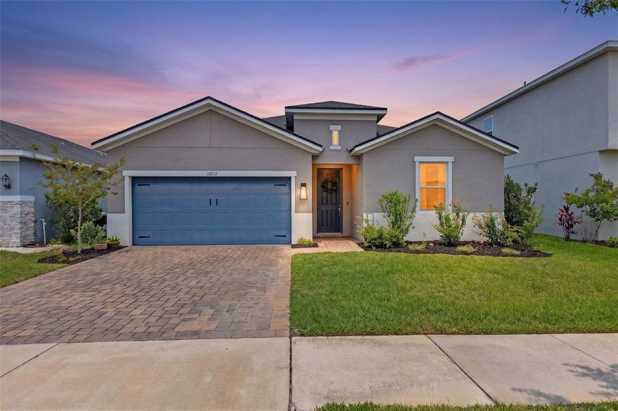 Welcome to this beautifully upgraded waterfront home in the highly sought-after Southfork community of Riverview, where style, space, and comfort come together effortlessly. Built in 2020 and offering over 2,300 square feet of thoughtfully designed living space, this move-in ready 4-bedroom, 2-bathroom home with an oversized flex room features peaceful pond views, a FULLY FENCED backyard, and a layout designed for both everyday living and effortless entertaining.
From the moment you step inside, you’ll appreciate the home’s bright, open-concept design, soaring ceilings, abundant natural light, and stylish neutral finishes that create a warm, inviting atmosphere with a modern feel. Beautiful wood-look plank ceramic tile flooring flows throughout the main living areas.
At the heart of the home is an impressive oversized kitchen designed for those who love to cook, gather, and entertain. Featuring a massive quartz island with seating, extensive counter space, abundant cabinetry, subway tile backsplash, pantry storage, this kitchen offers exceptional functionality without sacrificing style. The soft grayish cabinetry paired with crisp white quartz countertops creates a clean, timeless aesthetic buyers love.
The spacious open layout seamlessly connects the kitchen, dining, and living spaces, creating an airy feel that makes the home feel even larger than expected. Whether entertaining guests or enjoying a quiet evening at home, the layout is both practical and inviting.
One of the standout features of this floorplan is the oversized bonus/flex room, offering endless possibilities as a home office, gym, playroom, media room, homeschool space, or second living area, perfectly adaptable to fit your lifestyle.
The generously sized primary suite is a true retreat, offering plenty of room to unwind and featuring a spa-inspired ensuite bathroom with dual vanities, stone countertops, walk-in shower, private water closet, and an oversized walk-in closet with exceptional storage space.
Step outside and enjoy Florida living at its best from the covered screened lanai overlooking tranquil pond views, while enjoying the privacy and convenience of a fully fenced backyard with plenty of space for pets, play, entertaining, or simply relaxing outdoors.
Adding even more value and peace of mind is a BRAND-NEW ROOF (2025)! The beautifully maintained exterior features professional landscaping, a paver driveway and a playground set in your backyard.
Residents of Southfork enjoy resort-style amenities including a community pool, clubhouse, parks, playgrounds, and scenic sidewalks throughout the neighborhood. Step outside to the covered patio and expansive backyard, where tranquil pond views invite morning coffee, evening unwinding, or quiet moments surrounded by nature. Conveniently located near shopping, dining, hospitals, a new VA clinic, and with easy access to I-75 and US-301, this home offers the rare balance of comfort, convenience, and peaceful surroundings. Home comes equipped with Hurricane Shutters. Schedule your private showing and experience it for yourself.
Bright, spacious, stylish, and truly turnkey, this waterfront beauty offers the perfect blend of modern living, flexible space, and effortless Florida lifestyle.