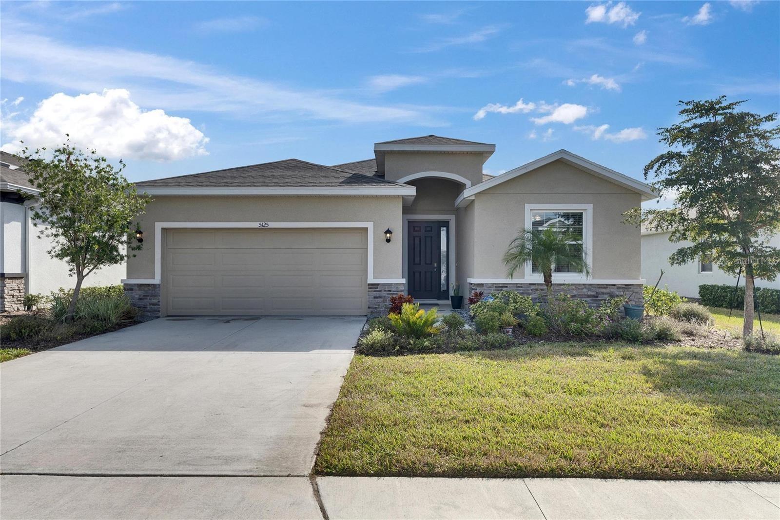 Top Rated Lakewood Ranch Community! Furnished Rental 6-12 Months. Beautiful Newer Home Construction. READY to Move into now!! No waiting to build! Upgraded Home with an Excellent Waterview Premium Lot. Call/Text Owner at 941-402-067. Keyless Entry System! Premium Series homes at Solera boast 9'4" ceilings, as well as bright, open-concept floorplan layouts. House is built with all concrete block and feature staggered, crown-molded cabinets, splendid granite counters with tile backsplash in the kitchen, and up-to-date designer-selected finishes. Includes a stainless-steel kitchen appliance package and industry-leading smart home automation products. Homeowners in Solera will enjoy lounging by a luxurious resort-style pool and clubhouse. Additional add-ons and upgrades - Deluxe Refrigerator, Washer & Dryer, Screened-in Enclosed Lanai, Epoxy coated Garage Flooring, Custom Closet Organizer Systems, Upgraded Appliances, Ceiling Fans, Alarm & Security System, Blinds & Window Coverings. 2695 Total Sq Ft 2095 Under Air