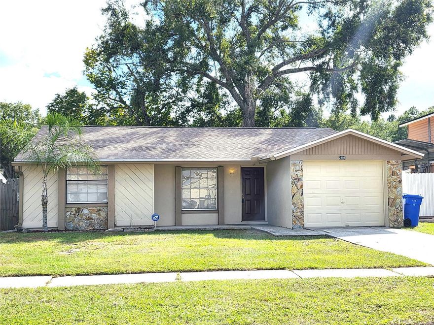 3 Bedroom 2 bath 1 car garage home located in the North Dale Mabry area. Newer paint exterior, inside laundry room, ceramic tile in all living areas, new luxury vinyl plank flooring in all bedrooms and ceiling fans in the Primary Bedroom and the Living Room. Sliding glass doors that lead out to the patio and a fenced back yard. Pets considered with pet deposit. Plenty of shopping and eateries nearby. The current school assignments are Maniscalco, Buchanan and Gaither. Please see attachments for qualifying criteria as well as application. App fee of $75. per person applies to all tenants 18 or older.