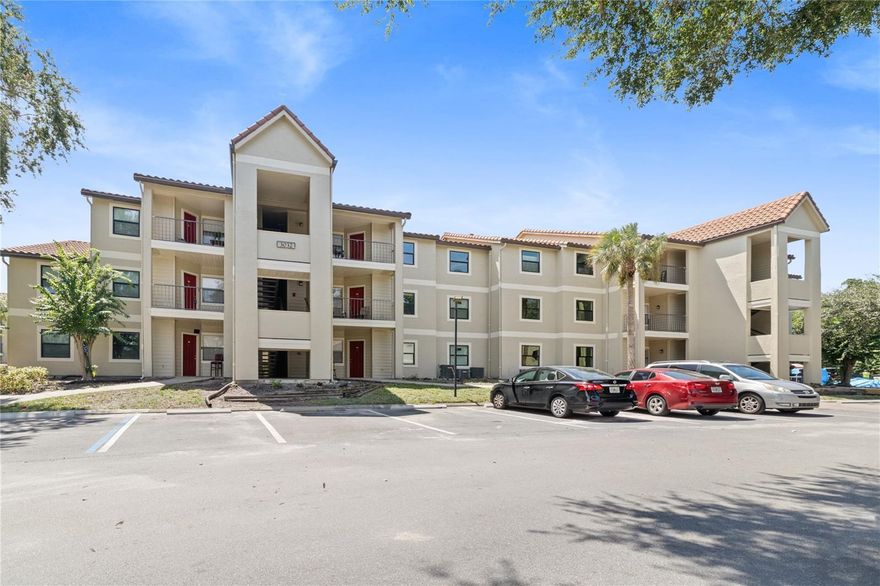 One or more photo(s) has been virtually staged. Attention Homebuyers & Investors: At the full asking price offer, the seller will pay off the entire special assessment at closing, allowing the buyer to enjoy the reduced HOA fee of $405.28/month instead of $593.42 (which includes the special assessment plus interest). Welcome to this charming and furnished second-floor residence in Blossom Park, featuring two bedrooms, two bathrooms, and plenty of open living space. The spacious family room flows seamlessly into the kitchen, creating the perfect setting to enjoy time with loved ones or a quiet evening at home. Nestled in a serene and private setting, this furnished unit offers ample parking and a truly move-in-ready lifestyle. Sun-filled rooms include generous walk-in closets, while the in-unit laundry is conveniently located just off the kitchen. The unit has been tastefully upgraded with BRAND-NEW WINDOWS (September 2025), newer bathroom vanities, newer flooring throughout, ceiling fans, blinds, granite countertops in both the kitchen and bathrooms, and a newer refrigerator, stove, washer, and dryer. Blossom Park residents enjoy outstanding community amenities, including a refreshing pool, heated spa, fitness center, tennis and basketball courts, and a playground. The location is unbeatable—just minutes from Disney, Celebration, shopping, and I-4, with a hospital and bus stop nearby. Downtown Celebration, Celebration Hospital, and I-4 are all within a five-minute drive. The property is also zoned for the highly regarded Celebration High School, making it an excellent choice for families, professionals, or investors. Picture yourself returning home after a long day and unwinding with a swim in the pool under the blue Florida sky, surrounded by lush landscaping and nature. Don’t miss the opportunity to own this beautifully updated condominium—schedule your private showing today!