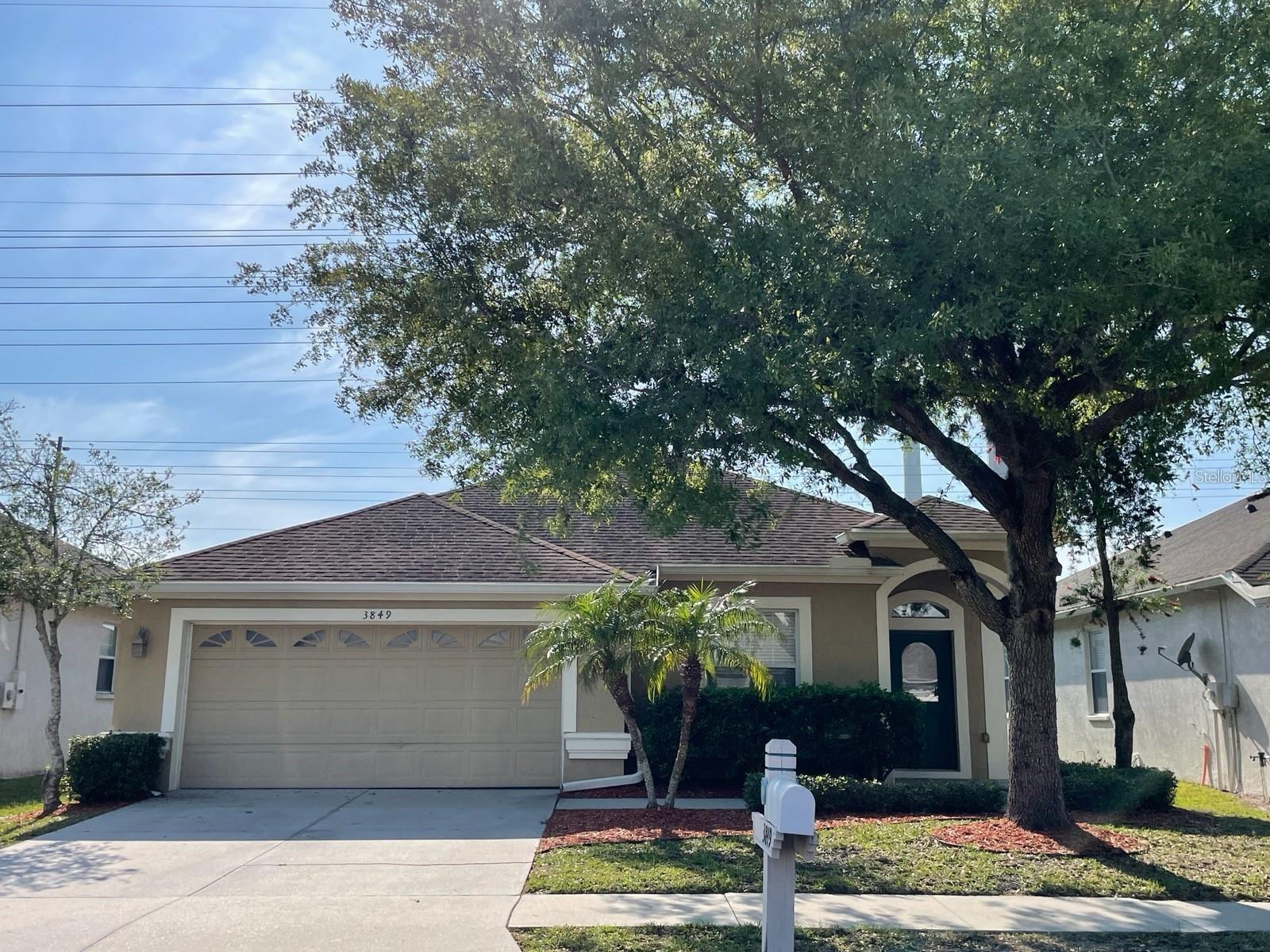Wesley Chapel single family home in Meadow Pointe IV gated community. This 3 bedroom 2 bath 2 car garage with Den has a large living/dining room area and Kitchen/Family combo leading to the screened lanai area. Master has space for a King size bed and master bath has dual vanity sinks, garden tub and separate shower stall. Large bedrooms-lots of living space! Well laid out kitchen with granite counter tops and black appliances. The community amenities are outstanding and include pools, tennis/volleyball courts, clubhouse, etc. Don't miss out on all that Wesley Chapel has to offer, with restaurants, shopping, entertainment and medical facilities only moments away.