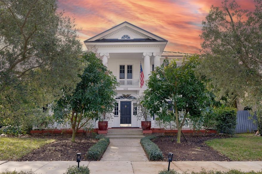 Step into a world where time stands still and moves forward simultaneously—a meticulously reimagined estate honoring the romance of a bygone era while delivering contemporary luxury. This isn't just another historic home; it's thoughtful preservation meeting intentional innovation. Nestled high and dry in the heart of Old Northeast, this commanding residence offers an extraordinarily rare combination: seven bedrooms, a mother-in-law suite and grounds cultivated as both sanctuary and sustenance—all wrapped in architecture that whispers of St. Petersburg's elegant storied past. Inside, every detail has been curated for the discerning homeowner, from the gleaming hardwood floors that flow throughout, to the chef's kitchen that transcends expectation. A Galley sink and expansive quartzite island featuring 5 gas burners anchor the space and stand ready for culinary adventures. CAFÉ appliances, a smart GE refrigerator and hidden SubZero fridge and freezer are all close by to deliver uncompromising performance. Adjacent to the kitchen, the wet bar becomes the heart of entertaining where casual gatherings transform into cherished moments. A gorgeous soapstone countertop hosts a built-in Miele espresso/coffee maker, a PLUM wine dispenser and is complemented by a Galley sink, SubZero wine cooler, fridge and freezer. Beyond the beauty lies substance:recent investments ensure decades of carefree ownership. A brand new metal roof (2025) and impact windows throughout provide peace of mind, while a three-unit HVAC system delivers precision comfort to every corner of the home. A commercial-grade electrical panel supports modern living, complemented by a smart irrigation system that maintains the lush grounds effortlessly. Beyond the walls, the grounds read like a botanical wish list—starfruit, olive, jabuticaba, and Barbados cherry welcome you at the entrance, while crème brûlée and creamsicle mangos promise summer abundance. Shampoo ginger and turmeric line the western border while the garden brims with fresh rosemary, basil, avocado, tangerine, and more for culinary and wellness pursuits. You'll also find towering Moringa, banana, and elderberry along the properties edge. This edible landscape ensures your pantry rivals the Saturday Morning Market, transforming your estate into a living celebration of sustainable luxury. On the main level, formal rooms flow seamlessly into modern living—screened porches capture breezes, and two flexible bedrooms serve as guest suites, offices, or wellness studios. Ascend to the second floor to discover five additional bedrooms, including one transformed into a bespoke dressing suite. Multiple rooms open to outdoor terraces and screened porches that extend your living space into the open air. A dedicated laundry room with built-in storage offers everyday convenience, while an inviting common lounge overlooks the historic brick streets of Old Northeast. The crown jewel: Old Northeast's most coveted feature—an attached dwelling unit with one bedroom, one full bath, a kitchen, living/dining areas, and washer/dryer. Generate income, host extended family, accommodate a nanny or live-in chef, create the ultimate work-from-home sanctuary, or reserve it for discerning guests. Even the two-car garage below exceeds expectations with a hard-top lift system, overhead storage systems, and 50A 240v Tesla charging—where thoughtful design extends to every corner. Old Northeast's past. Your future. All under one exceptional roof.