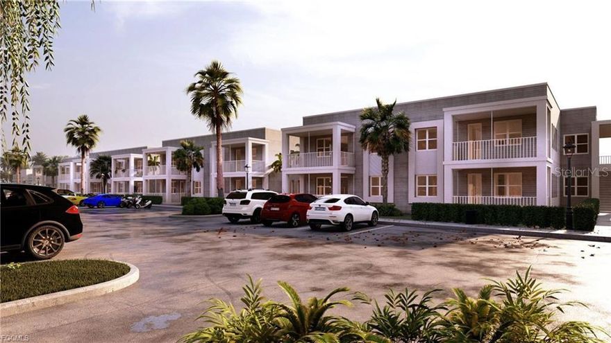 One or more photo(s) has been virtually staged. What an incredible opportunity to own a prime development site in the highly desirable Deep Creek area of Punta Gorda on sought-after Capricorn Boulevard. This expansive 2.13+ acre parcel comes with approved renderings, architectural plans, and development concepts for “Palm View Cove,” a beautifully designed upscale condominium community featuring 31 residential units, a resort-style pool area, and elegant clubhouse. All plans, renderings, and architectural concepts are included in the sale, giving developers and investors an outstanding head start to immediately move forward with the project.  Beautifully proportioned with approximately 406 feet of frontage and extending roughly 268 feet toward the rear, this impressive property offers exceptional space for a thoughtfully designed luxury condominium development with outstanding curb appeal, landscaped areas, parking, and upscale community features. Palm View Cove has been designed as a modern luxury condominium community consisting of four separate contemporary-style two-story buildings, each featuring eight residential units with four units floor, creating a spacious and comfortable residential atmosphere. Each residence is designed as a beautiful two-bedroom, two-bathroom unit with open-concept kitchens flowing seamlessly into expansive living and dining areas. Every unit also features a private balcony, creating inviting outdoor living spaces that enhance the luxury lifestyle feel of the community.Designed with striking modern architecture and upscale finishes throughout, Palm View Cove offers the atmosphere of a high-end luxury apartment-style community combined with comfort, elegance, and functionality. The resort-style amenities and carefully planned layout create a highly desirable living environment for future residents. Location is everything, and this property delivers. Situated just minutes from I-75 and US-41, residents will enjoy having everyday conveniences right at their fingertips including nearby Culver's, Applebee's Grill + Bar, Walmart Supercenter, Arby's, Five Guys, RaceTrac, 7-Eleven, Taco Bell, Starbucks, Publix Super Market, and Cracker-Barrel Old Country Store. Utilities including electric, cable, sewer, irrigation access, and trash services are readily available.  Best of all, the hard work has already been completed, making this a rare opportunity to acquire a ready-to-develop luxury condominium project in one of Southwest Florida’s growing and desirable locations with tremendous upside potential and exceptional investment value.