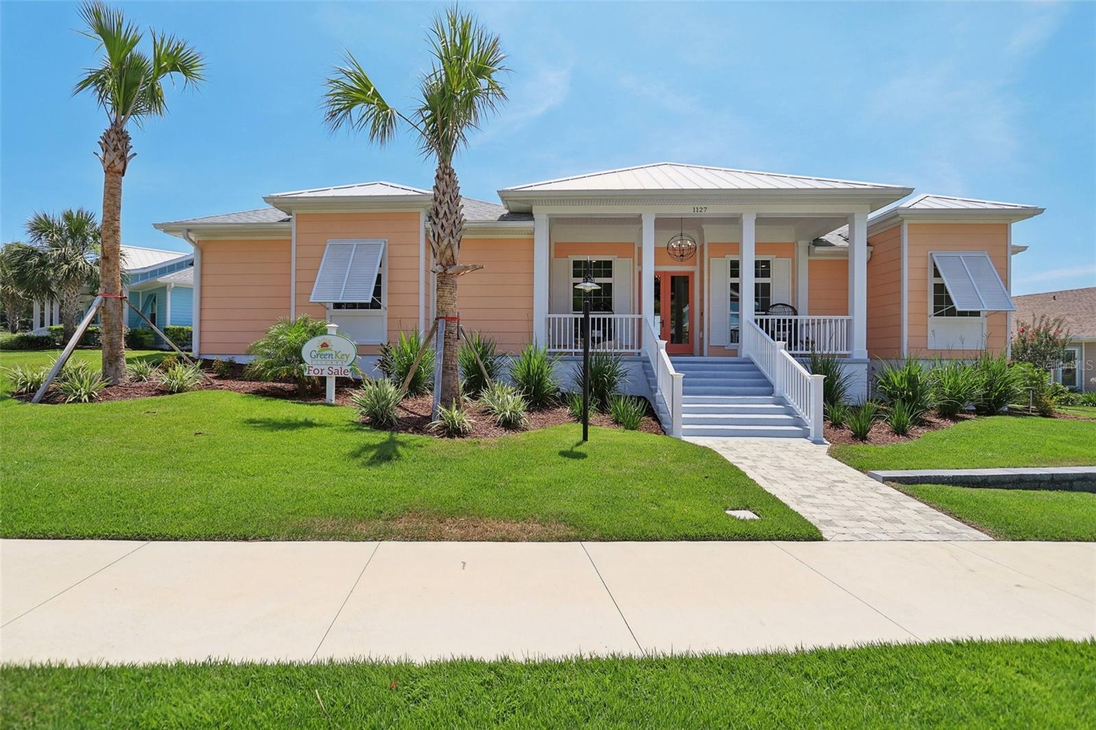 Just like a summer day on the beach, life in the Mariner home is effortless and full of sunshine. With charming Bahama shutters and cheerful tropical colors on the exterior, this home radiates warmth and welcome before you even step inside. Inside, you'll find a spacious 3 bedroom, 3 bath layout designed for comfort and flexibility. The luxurious primary suite features a spa-like bathroom and ample walk-in closet space. A versatile flex room gives you the freedom to create your ideal home office, gym or creative studio. At 4,159 total square feet, every room offers the space to spread out, relax, and make it your own. Whether you're entertaining guests or enjoying quiet time, the Mariner offers the perfect backdrop for your personal oasis.