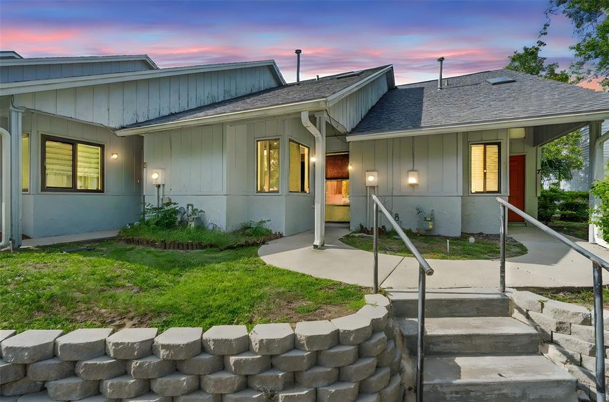 One or more photo(s) has been virtually staged. DELAND: Welcome home to this 2 bedroom 1.5 bathroom townhome in the Lofts of Deland Community. The Townhome features the Primary bedroom on the ground floor along with the living room and kitchen. The living room boasts a skylight for natural light to flood the home and a ceiling fan to keep you cool. Sliding doors lead to the small fenced patio. The perfect spot to relax after a long day. The primary has a ceiling fan and great views outside. There is a En Suite bathroom with laundry closet and shower. Washer and Dryer stay!
A beautiful winding staircase leads upstairs to the large loft with extra storage space. Low HOA fee. The location to close to everything DeLand has to offer as well as local beaches. Make your appointment today to see all this home has to offer you! **The info in MLS is thought to be correct
but not guaranteed**