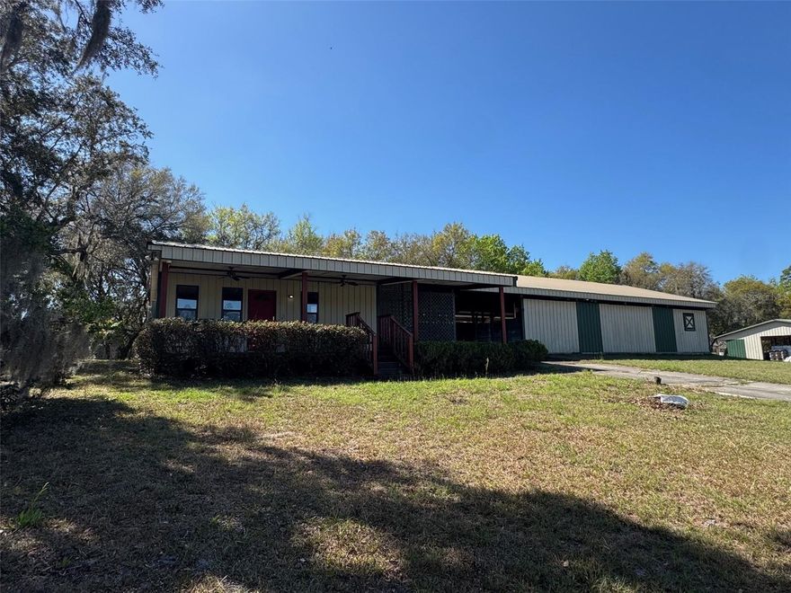 Check out this rare opportunity to own acreage that is agriculturally zoned within minutes to Downtown Deland that is set up to be a horticulturists dream!  This property features a 70 x 30 metal building that includes your 2 bedroom, 1.5 bath home with a cute little front porch along with a covered parking breezeway that adjoins you to the rest of the building that is used for work space and/or storage.  With over 25,000 SQFT of a professionally built greenhouse with full irrigation and an attached, covered pole barn for equipment and materials storage, you have endless possibilities!  Along with this there is also a 60x37 metal barn/workshop that could be left as is or easily closed in. All of this on 5 acres that is in unincorporated Deland (no city to deal with) that already holds an ag exemption.  This would be a great place to have as a working nursery where you have the potential to have a great client base with such a convenient location. The seller is leaving the home furnished as well as leaving all equipment on site, with an acceptable offer.  Seller financing available.  Realtors please read realtor remarks.