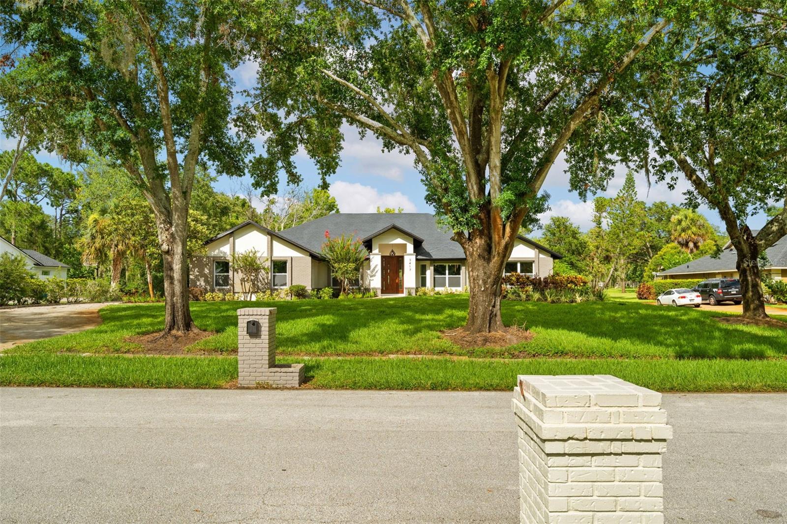 Fully renovated modern residence on a spacious 1-acre lot, featuring a brand-new contemporary kitchen with custom cabinetry, quartz countertops, and high-end appliances. This 4-bedroom home offers 4 full bathrooms, expansive living areas with soaring ceilings, and oversized porcelain tile flooring throughout.
All windows and sliding doors have been replaced, bringing in natural light and energy efficiency. The home includes two brand-new AC and heater systems, updated electrical, 2021 roof, and a resurfaced private pool with brand-new pool equipment. Enjoy the Florida lifestyle with a covered summer kitchen, perfect for entertaining.
Located on a quiet cul-de-sac in a pleasing neighborhood, this move-in-ready home blends luxury, space, and functionality in a rare oversized lot.