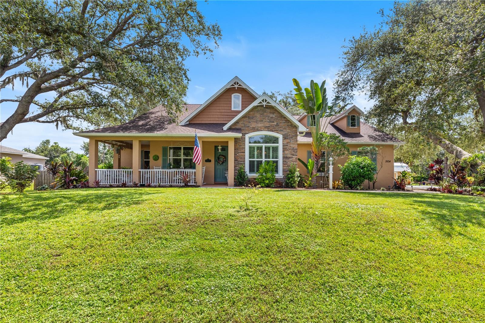 Welcome to your Florida dream home! Nestled on three lots totaling over half an acre, this beautifully maintained 3-bedroom, 2-bathroom, 3-car garage home offers the perfect blend of comfort, style, and outdoor living. Step inside to a bright and airy split floor plan featuring wood plank ceramic tile throughout, elegant crown molding, tray ceilings, and recessed lighting that enhance the home’s sophisticated appeal. The spacious living room opens seamlessly to the outdoors with a large glass slider, ideal for entertaining guests or enjoying peaceful evenings. The eat-in kitchen is a chef’s delight, boasting stainless steel appliances, granite countertops, a closet pantry, breakfast bar, and a cozy dinette with built-in shelving, plus a formal dining room just steps away. The master suite offers a private retreat with a large walk-in closet and an en-suite bathroom featuring dual sinks, a linen closet, and a walk-in shower with glass door. The guest bedrooms are privately situated and share a well-appointed bathroom. Embrace the Florida lifestyle year-round with a spacious screened-in back patio featuring an above-ground spa for relaxing evenings, while just beyond, a large above-ground saltwater pool with a built-in deck offers easy access and endless outdoor fun under the sun. Step outside to your fully fenced backyard oasis with lush landscaping, a paved fire pit area, a garden space, and a large shed for extra storage. Relax on your charming front porch, enjoy privacy and space rarely found in residential neighborhoods, and make this one-of-a-kind property your forever home. 2019 ROOF - 2 WELLS - 1 WELL FOR IRRIGATION - WHOLE HOME REVERSE OSMOSIS SYSTEM - 2019 A/C - 2020 HOT WATER HEATER - INCLUDING POTTED PLANTS. Located in a peaceful Port Charlotte neighborhood, close to shopping, dining, and Gulf Coast beaches. Schedule your private showing TODAY!