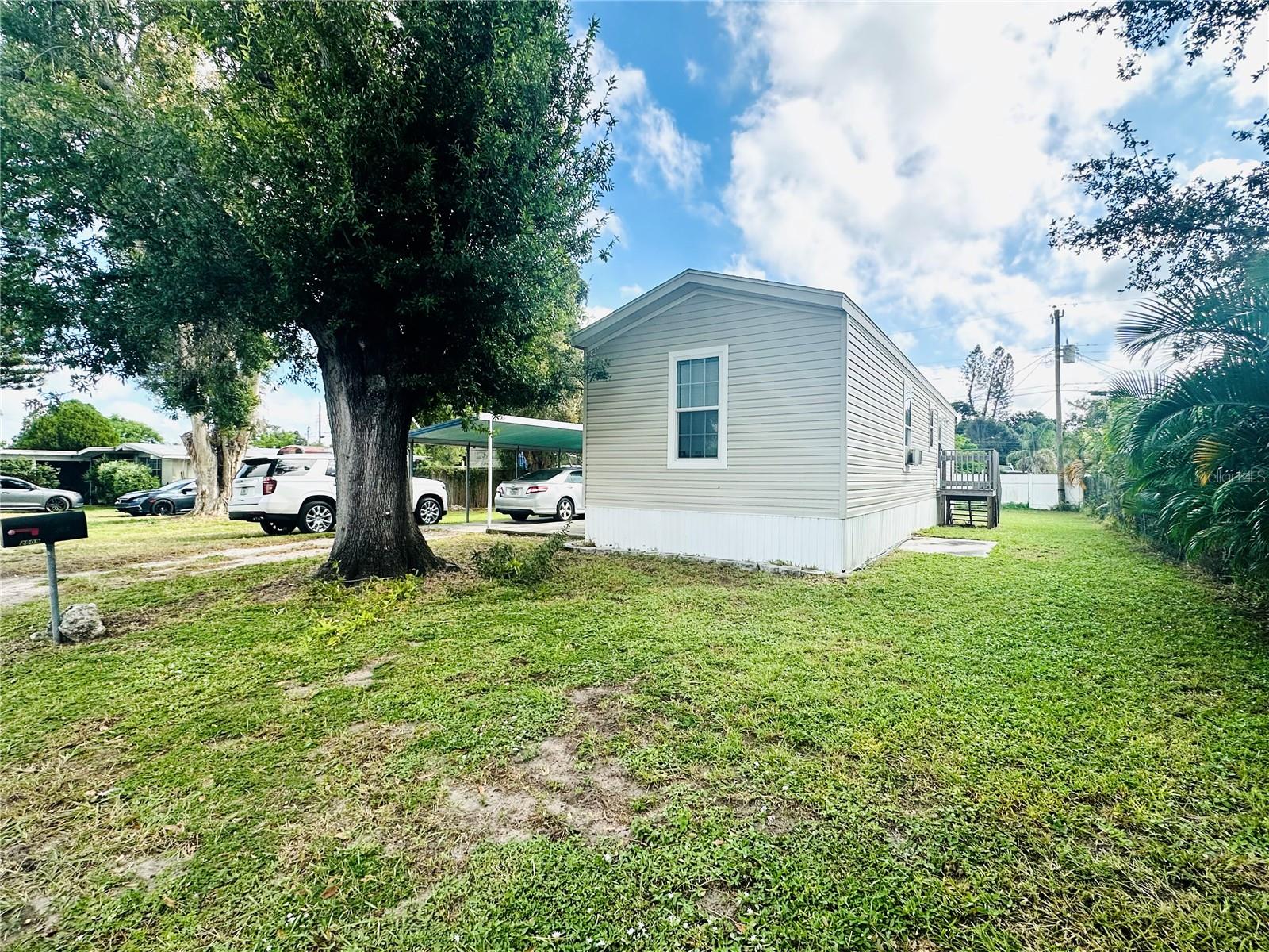 Cute 2 bedroom 1 bath 2021 manufactured home on a 7,492-square-foot lot. NO HOA.