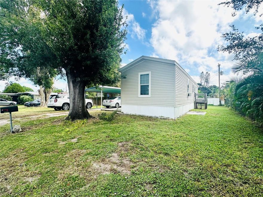 Cute 2 bedroom 1 bath 2021 manufactured home on a 7,492-square-foot lot. NO HOA.