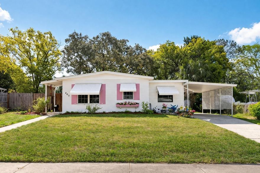 This well-maintained, move-in-ready home is located on a quiet street in an established Spring Hill neighborhood with convenient access to shopping, restaurants, medical facilities, and everyday amenities. Offering 2 bedrooms and 1 bathroom, the home features a carport, an outdoor storage shed, and a spacious backyard fully enclosed with a privacy fence, perfect for pets, gardening, or relaxing outdoors. The interior has been thoughtfully cared for and provides comfortable living with efficient use of space, while the large backyard offers room to expand or simply enjoy the Florida lifestyle. Whether you are a first-time homebuyer, investor, or seasonal resident, this property is an excellent opportunity to own a charming home at an affordable price point. This home sits high and dry with no risk for flooding! Storm awnings included.