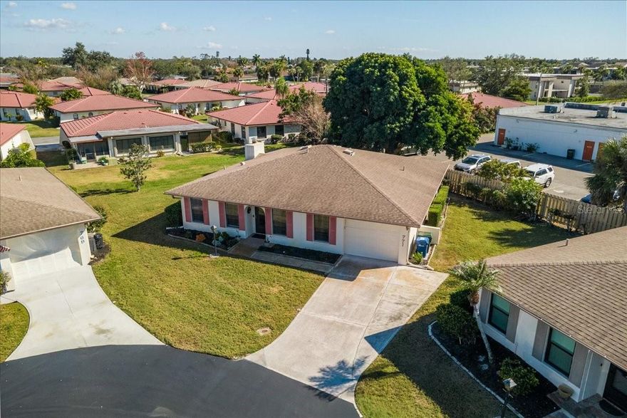PRICED TO SELL...TURNKEY! This highly sought-after detached villa is nestled within the vibrant Vivienda West 55+ community. Offering 1,721 square feet of spacious living with 2 bedrooms, 2 bathrooms, and an oversized 1-car garage, an additional Florida room, all set in a maintenance-free 55-plus Community. The residence is infused with natural light, creating a welcoming and airy ambiance. The expansive living room and dining room combination are spacious and perfect for entertaining showcasing an updated wood-burning fireplace. Abundant windows flood the space with light. The kitchen boasts lots of pantry and cabinet storage, complete with a utility closet. An eat-in bar-top and a dedicated breakfast nook area provide convenient dining options. Between the breakfast nook and dining room is a large year-round Florida room with sliding glass doors to both the dining and breakfast nook areas. The Primary Bedroom is a comfy retreat featuring a generous walk-in closet and a fully updated ensuite bathroom with a walk-in shower. The second spacious bedroom also includes a walk-in closet and both hallway and private bedroom access to the updated second bathroom with a shower/tub combination. Your villa's lifestyle extends outdoors with the community pool just steps away for your leisure and relaxation. Recent upgrades include a new roof 2016, air conditioning unit 2017, water heater 2019, and plumbing re-pipe 2009, ensuring modern comfort and peace of mind. Situated mere minutes from Historic Downtown Venice, stunning beaches, shopping centers, excellent restaurants making this location the perfect blend of tranquility and convenience. Experience the joy of living in this splendid community. Make Vivienda West your Florida Suncoast lifestyle!
