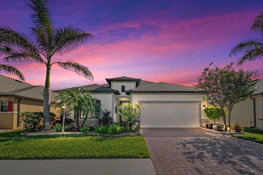 BEYOND PERFECT! Prepare to fall in love! Your first impression will be WOW! Everything on your wish list has been meticulously combined to make this not only a "must see", but a "must buy"! Inside and out, this spacious, light, bright and open 4-bedroom (or 3-bedroom with home office or hobby room), 2-bath, 2017-built 2000+ SF home is impeccable. Grand entry with gorgeous plated glass door, 9'4" soaring ceilings, formal living and dining areas, extensive crown molding and tall baseboards, rich plush carpeting in bedrooms and deluxe porcelain tile throughout living areas. Focal point of the deluxe state-of-the-art gourmet kitchen is a massive 9' granite-topped island and double ovens! Seemingly miles of 42" solid wood cabinets, beautiful tile backsplash and closet pantry with custom door, with interior light. Sumptuous master suite with huge walk-in closet and tray ceiling. Regal master bath with dual granite-topped double vanity, walk-in shower and garden tub. Triple sliders lead to tranquil private extended screened lanai overlooking lushly landscaped, fully fenced yard with large paver patio. Loaded with custom features and every conceivable upgrade, including plantation shutters throughout, top-of-the-line lighting and ceiling fans throughout. Room darkening shades on all bedroom windows! Blue Light air purifier incorporated into AC (for you allergy sufferers)! Tastefully decorated in muted tones. Another plus is that you won't need to shop for furniture and decor (it's negotiable). Oversized 2-car garage with workbench, shelving, pegboard and cabinets (tools and fitness equipment negotiable). Inside laundry. Solar security cameras front and back. Gutters all around. Brick paver driveway, front walkway and back patio. Irrigation system. This stunningly conceived and elegantly executed contemporary exemplifies the best in the gated community of Villa Milano, where pride of ownership is evident and neighbors greet each other by name and stop to chat on their evening strolls. Absolute best location in NW Port Charlotte, equi-distant between 776 and 41 (quick access to Englewood, Port Charlotte, North Port and Venice), within minutes of beaches, world-class fishing & boating, shopping, baseball stadiums, fairground, hospitals, restaurants, medical facilities, golf, schools and churches. CITY WATER & SEWER! HURRICANE SHUTTERS! UNDERGROUND UTILITIES! SIDEWALKS! COMMUNITY POOL! LOW HOA FEES! NO CDD! PET-FRIENDLY NEIGHBORHOOD!