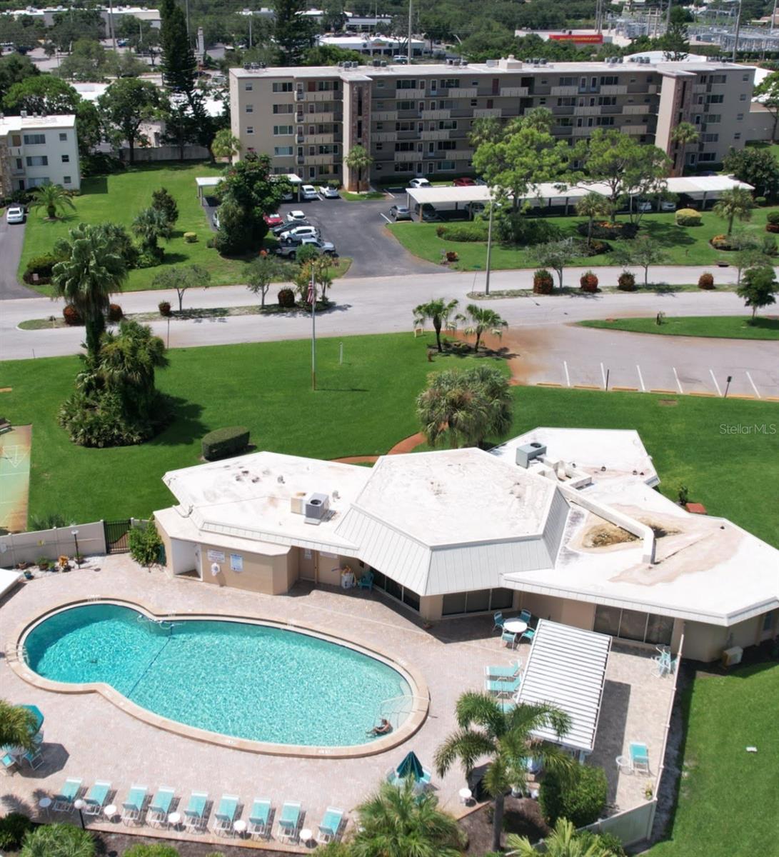 Fantastic 5th Floor Condo, 6 miles from the beautiful beaches of Anna Maria Island. 505 a month HOA covers: Internet, cable TV, trash, water and exterior. Across the street from the heated pool and club house. Pinewood Golf Course is a public course. Once a year hoa fee of 450 covers covered parking spot. Condo will be professionally painted once we move out. You can pick the colors. Well maintained with newer appliances and updated kitchen. HOA allows unit to be rented out 30 day min.
