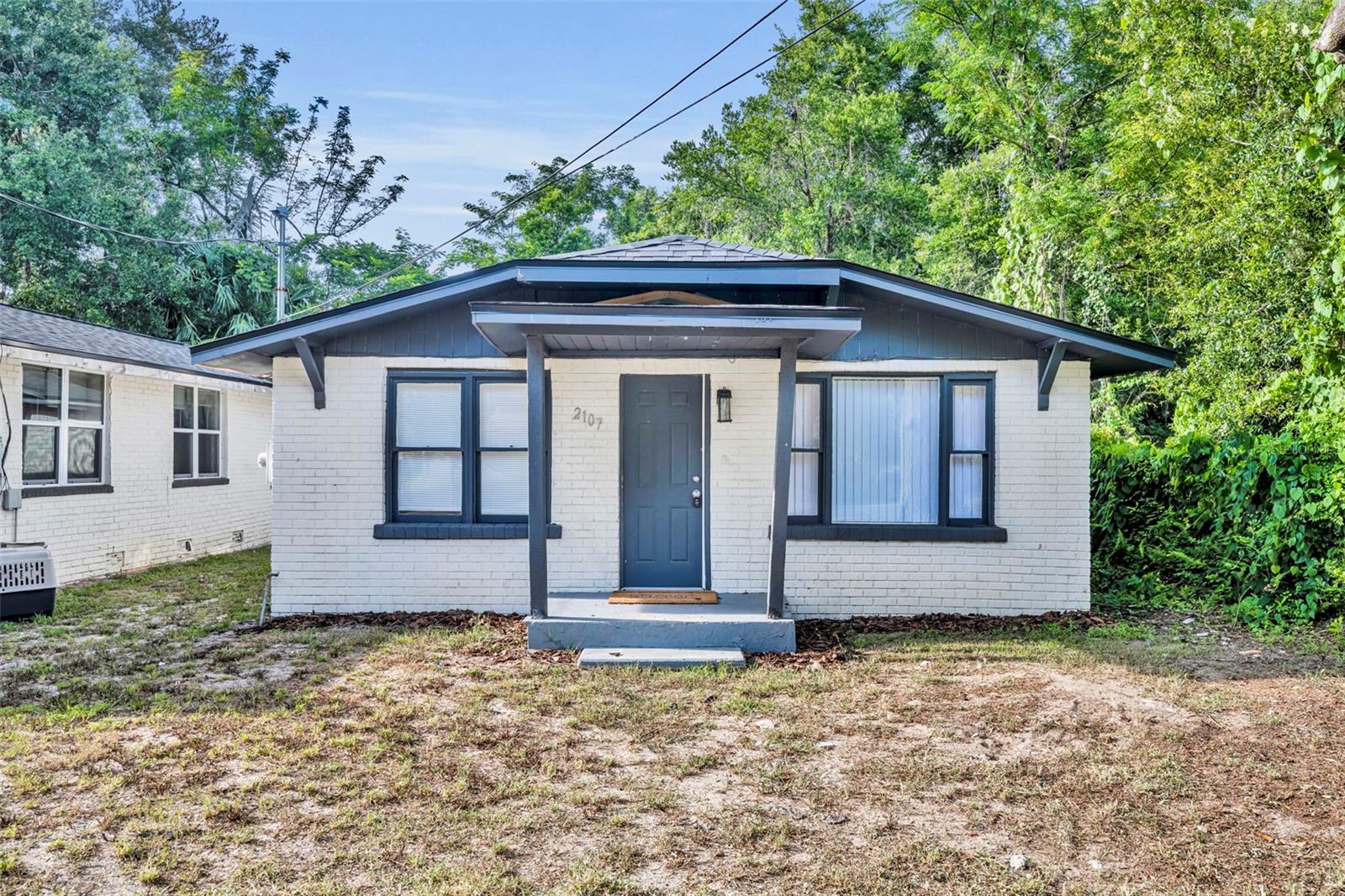 Home warranty included + Appraisal covered if buyer uses Seller's preferred lender. Seller willing to help buyer with closing costs with acceptable offer. This charming two-bedroom, one-bath home is located in Eustis just a short way from the downtown waterfront area!! The home offers 725 square feet of renovated living space, blending modern comforts with classic appeal. With its close location to downtown, residents can enjoy easy access to local shops, restaurants, and community events.
The home features a brand new permitted roof, updated electric panel, newer flooring, renovated bathroom and kitchen. Inside, you'll find a bright and inviting layout, with freshly painted walls and stylish flooring throughout. The open-concept living area seamlessly connects to the contemporary kitchen, which boasts updated appliances and ample counter space, perfect for cooking.
Both bedrooms are spacious and filled with natural light, providing a cozy retreat for relaxation. The bathroom has been tastefully updated with modern fixtures and finishes, enhancing the overall aesthetic of the home.
Outside, the property offers a manageable yard, ideal for enjoying Florida’s beautiful weather or for outdoor gatherings. This home is perfect for first-time buyers, small families, or those looking to downsize while still enjoying the vibrant lifestyle that Eustis has to offer! Owner/Agent PLEASE NOTE that owner has recently completed a Lot split. Only ONE home exists on this lot and is being offered for sale. Tax records do not reflect lot split at this time, but it has been approved by the City of Eustis and recorded with Lake County. Home comes with a transferrable termite bond.