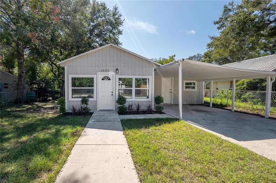 Welcome home to this beautifully renovated retreat in the heart of Zephyrhills!
This spacious 3-bedroom, 2-bathroom home sits on an oversized lot and offers the perfect blend of modern upgrades and comfortable living. From the moment you step inside, you’ll appreciate the bright, open layout and the attention to detail throughout.
The kitchen has been completely updated with sleek stone countertops, classic shaker-style cabinets, and stainless steel appliances — the perfect space to whip up your favorite meals or entertain guests. The inviting primary suite features abundant storage, a private en suite bathroom, and large windows that flood the room with natural light, creating a calm and airy atmosphere.
Outside, there’s plenty of room to enjoy Florida’s sunshine — whether you’re dreaming of weekend barbecues, a future garden, or space for pets to play. The oversized lot gives you endless possibilities to make it your own.
Conveniently located near major highways, shopping malls, live concert venues, sports arenas, award-winning beaches, and a wide variety of restaurants, this home offers easy access to all that Tampa Bay has to offer while maintaining the charm and laid-back pace of Zephyrhills living.
Whether you’re searching for your next primary residence or the perfect rental property, this home checks every box. Come experience the Florida lifestyle at its best — schedule your showing today!