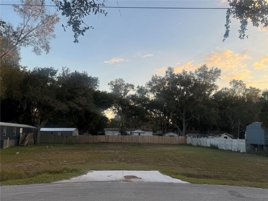 Opportunity of a lifetime to own your very own lot and install a mobile home or build your dream home! Prime area of beautiful highly desired Winter Haven with easy access to main roads and only minutes to shopping and dining. Enjoy peaceful living on this larger lot located on a  cul-de-sac! This is the last vacant lot available in this community and it will not last long!