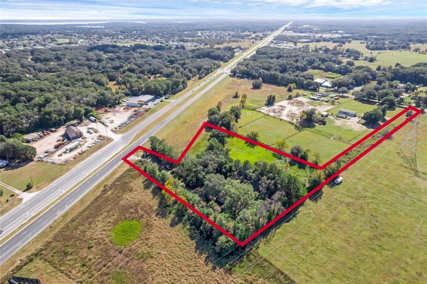 Investor Opportunity: Prime Land for Self-Storage Development Near The Villages and Ocala. The property's proximity to both Ocala and The Villages positions it in the path of rapid residential and commercial growth. Demand for storage continues to rise due to housing development, downsizing trends, and population increases throughout the region. Nearby parcels do not currently have the same utility access, giving this site a development-ready advantage. This 3.82-acre parcel presents a rare opportunity for investors or operators in the self-storage industry. Ideally situated just off the Belleview Bypass (SE 92nd Loop), this site offers excellent access, high visibility, and zoning flexibility in a high-growth corridor. The property is zoned B-4 (Heavy Business), allowing for a wide range of commercial development, including self-storage, RV and boat storage, contractor units, or mixed-use service facilities.

Strategically located with access from both S US Hwy 441 and SE 135th Street, the site benefits from its direct connection to major transportation routes including I-75, US 301, US 27, Hwy 441, and SR 40. The Belleview Beltway project is expected to significantly increase traffic flow in the area, further enhancing visibility and long-term value.