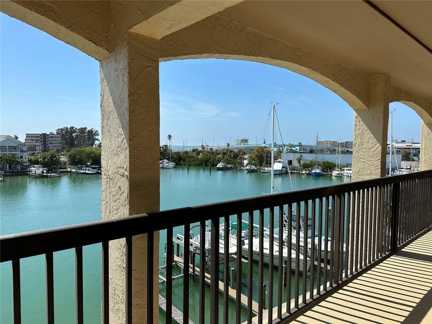 Spectacular waterfront condo for rent in the beautiful Isle of Capri, Treasure Island. This condo has been recently renovated with luxury plank vinyl flooring and paint throughout with high-end kitchen and bath cabinets, counters, tile and fixtures and appliances including refrigerator/freezer with built in ice maker. The condo also includes a highly sought after boat slip with lift that is minutes to the Gulf of Mexico through John's Pass which is right around the corner. As an added bonus, this condo comes with an extra large garage where you can park your car and still have extra storage space which is a rare find in condos near the beach. You will get to enjoy the stunning sunset views from your west facing balcony and be able to watch dolphins swim by as you relax in the community pool. Annual lease is preferred but can be rented seasonally for a 6 month minimum period at $5900/month.