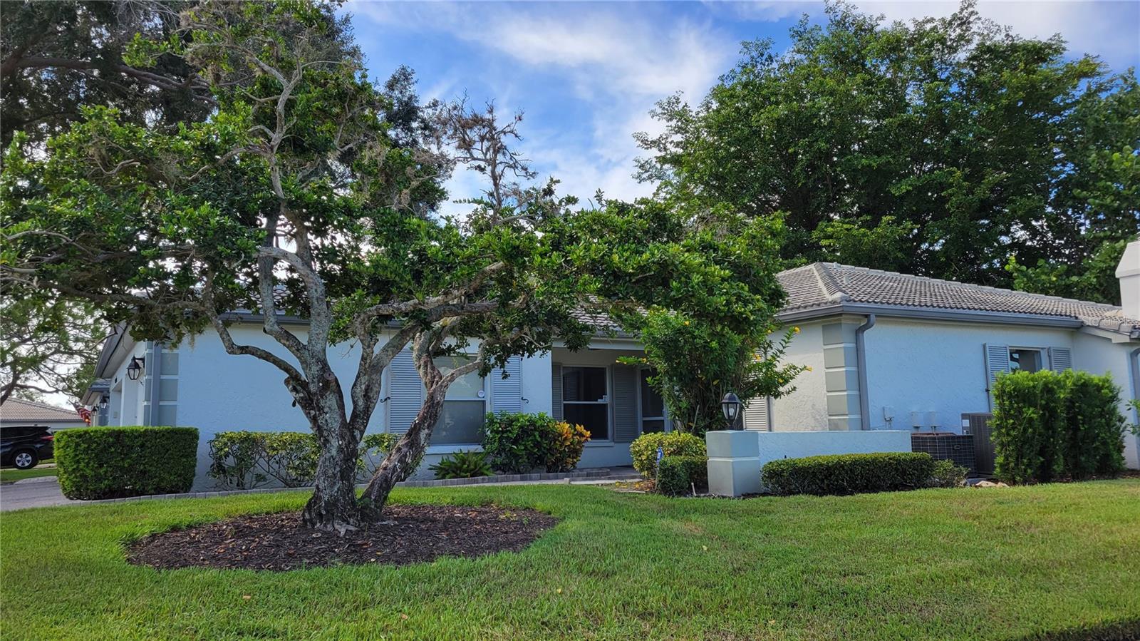 Annual Unfurnished Nicely renovated property. This is the one for you. An immaculate and remodeled 2/2 villa in Papillon in THE MEADOWS. The property shines like diamond and is flooded with natural light from abundant windows and large sliders. The kitchen boasts solid wooden cabinetry topped with quartz countertop and has an eat in space and pass thru window to the dining area. The living and dining room is spacious with built ins surrounding the decorative fireplace. The master bedroom bathroom is roomy and has dual separated sinks, and large walk in closet. There is a laundry closet with full size machines. Get your vehicles out of the sun in your two car garage. The entire unit has been freshly painted and has new tile and carpeting. This impeccably maintained complex features a beautiful community pool on an island - a very tranquil, picturesque setting. This class act starts at the top with barrel tile roof and also has a 30 long screened in lanai with closet and hurricane shutters. In The Meadows you can have a highly active, social lifestyle or enjoy your privacy in a beautiful abode. There are three 18 hole golf courses, 17 Har tru tennis courts, 80 lakes, 15 miles of walking and biking trails, a fishing pond, fitness center and playground. One small non aggressive dog or cat allowed with pet deposit. You will find yourself close to shopping, dining, I-75, downtown Sarasota and the beach. Call now!
NOTE: This community is governed by a homeowners association. Approval may include an application, background screening, fees, and an approval process. Contact the agent for details.