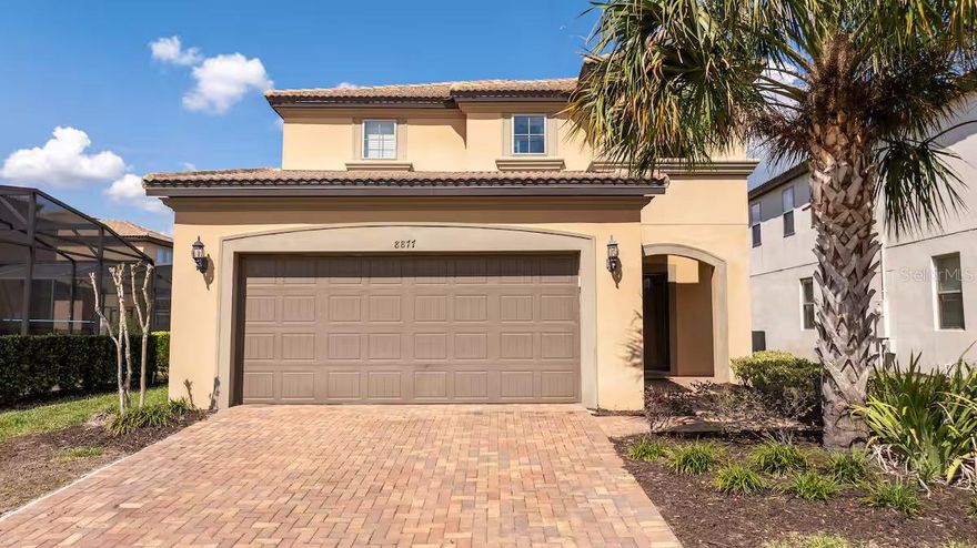 Spacious 5-bedroom, 5.5-bathroom pool home located just 8 miles from Walt Disney World. This open-concept property features a modern kitchen equipped with stainless steel appliances, granite countertops, and a large island overlooking the dining and living areas. The floor plan includes a convenient primary suite on the main level. Upstairs, you will find additional well-appointed en-suite bedrooms, including themed rooms and a master suite. The exterior offers a private, fully screened-in patio with swimming pool. Significant features include high-speed Wi-Fi capability, a dedicated laundry room with full-sized washer and dryer, and keyless entry for seamless access. Situated in a luxury community with easy access to I-4, 192, and local dining, shopping, and grocery stores including Publix and Walmart. Excellent opportunity for a second home, or short-term rental investment. Sold fully furnished and move-in ready.