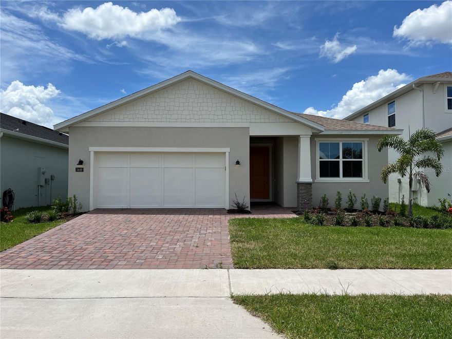 Welcome to this stunning 4-bedroom, 3-bathroom home built by Toll Brothers in the Riverside Oaks gated community of Sanford! This 2,200 sqft residence features an attached 2-car garage, a covered back porch, and a paved patio with a lake view and lawn care, monthly HOA dues, as well as pest and termite control included in the rent! The home boasts recessed lighting, walk-in showers, brand-new appliances, including a washer/dryer, carpeted flooring in the bedrooms, spacious closets, a modern island kitchen, a laundry room, and a master bath with a double vanity. Enjoy resort-style amenities, including a pool, cabana, kids playground, and private access to the St. Johns River with a boat ramp. Riverside Oaks is a gated community conveniently located near historic downtown Sanford, the Sanford Riverwalk, the Orlando/Sanford International Airport, and several top-rated schools, including three elementary schools, a middle school, and a high school. Hurry and apply today! This home will NOT last long!!