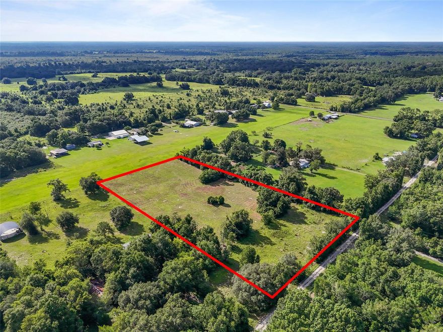 Don’t miss this rare opportunity to own just over 5 acres of agriculturally zoned land in a peaceful yet conveniently located area! This mostly cleared property offers plenty of potential usages to suit the buyer's needs.

The property backs directly up to the Flying Ten Airport—a private airstrip open to the public—offering a unique advantage for aviation enthusiasts. Approximately one acre is fully fenced with wired fencing, and the rest of the property is fenced on all sides except along the airport boundary.

Enjoy the best of both worlds: rural tranquility with modern convenience. You're just 12 minutes to the shops and restaurants of Tioga and under 30 minutes to the University of Florida and UF Health.

Flying Ten Association membership is optional—please contact the listing agent for details on available amenities and benefits.