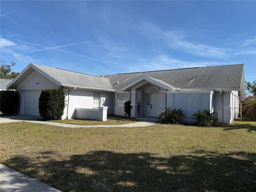 Welcome to Ashton Pines, a community of 11 homes conveniently located to everything Sarasota has to offer. The updates in this home are dramatic featuring an open floor plan with volume ceilings in the great room. The expansive kitchen has upgraded cabinets & appliances with marble(yes, MARBLE) counter tops. There is a spacious breakfast area. The expansive primary bedroom has volume ceilings and a large half round window for amazing natural light. In addition to a 7 x 5 walk in closet, there is an upgraded private bath. The oversize shower stall has 2 shower heads, one a rain shower. There is a private courtyard with a sliding glass door that brightens the whole room. The split plan has two bedrooms on the north side of the home along with the main bath. The kitchen, living room, & primary bedroom all have sliders to access the screened lanai and rear yard. The laundry room offers additional storage and access to the 2 car garage. The access to Siesta Beach(2 miles), I75(5 miles),and any shopping or restaurants on Clark Road & Tamiami Trail is available with a quick drive. This is a great location for a primary home, secondary home, or an investment property.