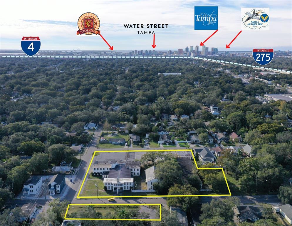 Excellent redevelopment/urban infill opportunity in one of Tampa's fastest appreciating and centrally located neighborhoods.
Former church campus. Zoned for Single Family with future land use of RS-20 - medium and lower density uses: small lots single family units (duplexes, condominiums, townhomes), multi family dwellings.
4-parcels totaling 3 acres MOL
- All parcels are currently zoned SH-RS (single family)
- R-20 future land use.