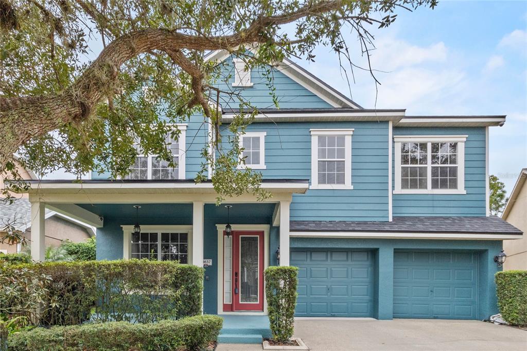Welcome home to this 4 bedrooms / 3.5 Bathroom with a premium lot that has a pond view and is conveniently located close to the South Village community center with features a clubhouse, fitness center & community pool. Upon entering the home you will notice a large front porch. Downstairs features a large living room/dining room combo, upgraded kitchen with gas range, family room, gym, and a huge movie theater room all with upgraded porcelain tile. Enjoy BBQs on your back porch that overlooks a private pond. Upstairs has 4 bedrooms and a 3 full bathrooms. Brand new A/C's and ROOF in 2022. Garage has been converted for additional living space. This home is in a great location in the community. Avalon Park is a planned unit development that includes shops, restaurants, schools, and parks. Nationally recognized schools. Easy commute to major highways, UCF, medical city, and downtown. Call for a tour today!
