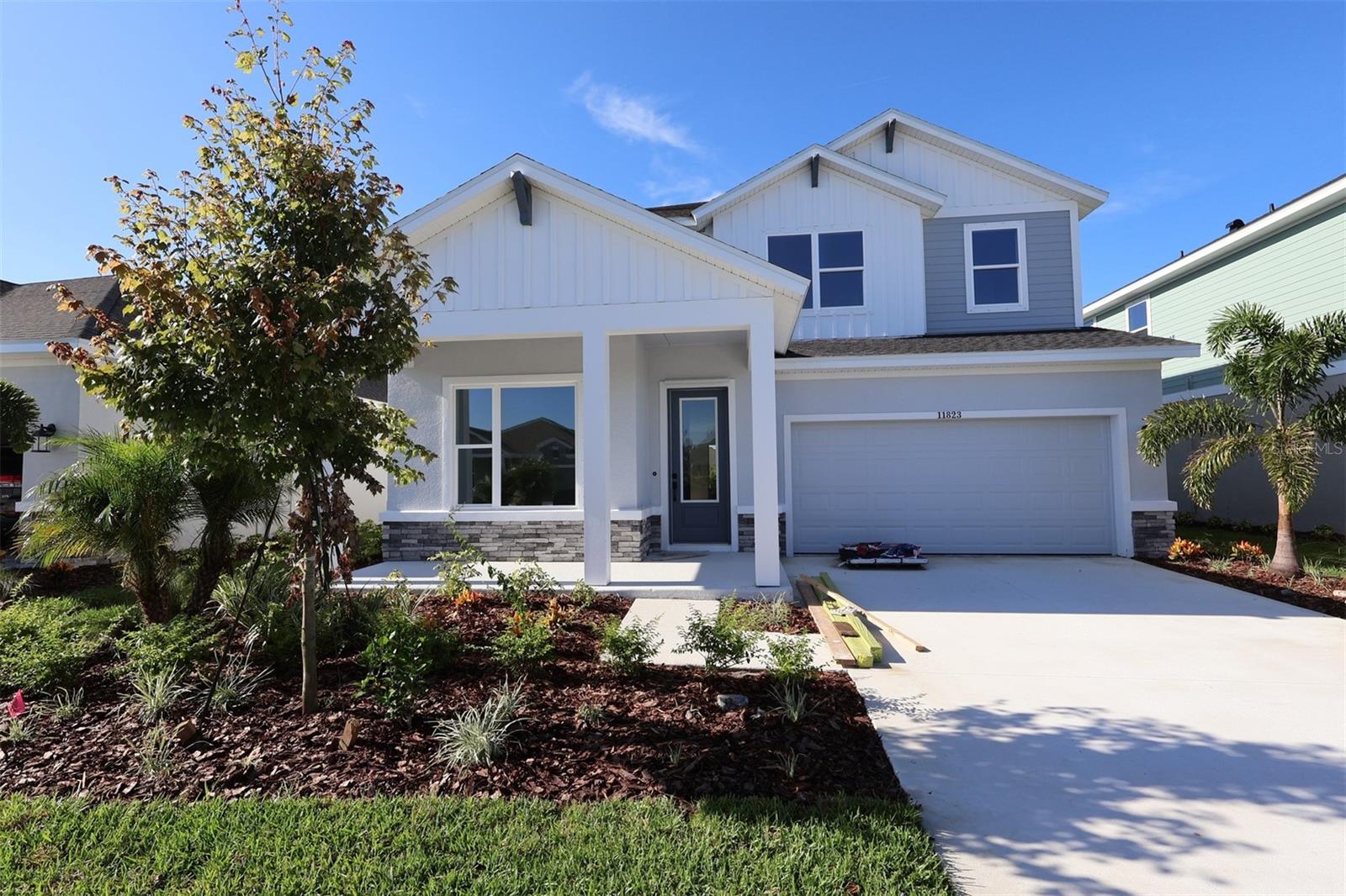 The Juniper is a beautifully designed 5-bedroom, 3-bath home that balances spacious living with elegant style in Parrish’s sought-after North River Ranch community.
At the front of the home, an enclosed study provides the perfect spot for a home office, hobby space, or quiet retreat. The open-concept layout brings together the gourmet kitchen, dining area, and family room, creating a warm and welcoming hub for gatherings both big and small. Upstairs, a generous loft offers flexible space for a media room, play zone, or second lounge.
The backyard offers plenty of room to design your own outdoor oasis—and even has space to add a pool, making it ideal for Florida living. With access to resort-style amenities, community trails, and a vibrant neighborhood atmosphere, life at North River Ranch feels like home from day one.
Discover the Juniper today—schedule your tour with David Weekley Homes at North River Ranch!