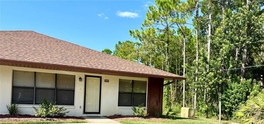 CALLING ALL RACE FANS! This freshly updated condo is located just 2 miles from the Daytona International Speedway! 
Your Victory Lap ends here with this single-story 2-bedroom corner unit condo — the perfect combination of style, comfort, and convenience!
Pole position parking – Assigned space is just steps from your front door with plenty of guest parking. 
Relaxation pit stop – Enjoy the community pool surrounded by mature trees, ideal for lounging or cooling off.
Easy living – Tile flooring throughout makes cleaning a breeze and adds a sleek, modern touch.
In-unit laundry – Washer and dryer included and for added ease there is a community laundry facility as well.
Convenient location – Community mailbox is just a few steps away, keeping daily errands quick and simple.

Indigo Woods Condo neighborhood is close to LPGA International Golf Course, Colleges, Tanger Outlet, Hospitals, Motorsports Hall of Fame of America, shopping, restaurants and of course the beautiful Daytona Bandshell, beaches and famous boardwalk.

Whether you're a die-hard racing fan or just looking for a low-maintenance lifestyle in a welcoming community, this move-in-ready condo puts you in the winner's circle!