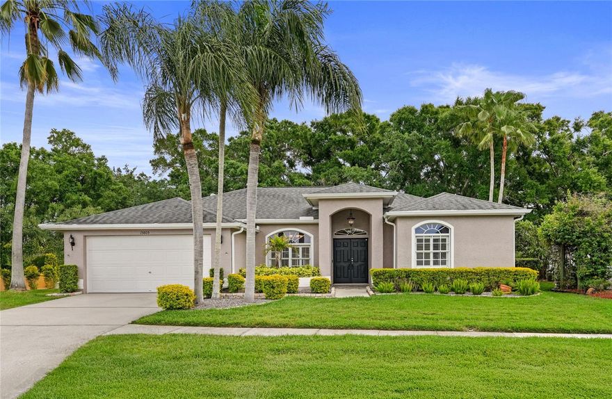 Rare Updated Single-Story Pool Home in The Eagles!!! Set on a private homesite with no direct rear neighbors in this 24-hour guard-gated golf course community, this beautifully updated single-story pool home offers 1,916 square feet, 3 bedrooms, 2 bathrooms, and a 2-car garage—designed for both comfort and effortless Florida living.
Homes like this rarely come to market in The Eagles at this price point, especially with a private lot, pool, and this level of recent updates.
The interior offers a balanced layout with both open gathering spaces and defined living areas. Formal living and dining rooms transition naturally into the kitchen and family room, creating a space that feels connected and functional for everyday living and entertaining. Tile flooring runs throughout the main living areas, kitchen, and bathrooms, while the family room and all bedrooms feature hardwood flooring that has been recently refinished. With fresh interior paint and no carpet anywhere in the home, the overall feel is clean, cohesive, and move-in ready. The split-bedroom layout provides privacy, while the primary suite is positioned with direct access to the lanai and pool—creating an easy indoor-outdoor connection. Step outside to a spacious covered lanai with travertine tiles and heated pool, surrounded by a private, tranquil setting with no rear neighbors. Full privacy curtains allow the lanai to be enclosed when desired, creating a shaded, more intimate space for relaxing or entertaining. It’s a flexible outdoor area that adapts easily to both quiet evenings and gatherings. It even has hanging hooks for a pair of hammocks! This home has been consistently maintained with major updates already completed, including a new AC system (2024), roof replacement (2017/2018), and extensive pool system upgrades (2022), covering the pump, heater, filtration, plumbing, and electrical. Additional improvements include drainage enhancements such as French drains and a replaced retaining wall, contributing to the home remaining high and dry through recent storms. Additional updates include newer appliances, a high-end washer and dryer, smart home features, updated sprinkler controller, custom closet build-outs, ongoing professional pest and termite prevention, and more. Life in The Eagles is defined by its natural beauty and sense of space, with mature landscaping, abundant green space, and a setting where deer, turkeys, otters, and eagles are part of the everyday backdrop—while still being conveniently close to shopping, dining, and major roadways. Residents enjoy two championship golf courses, tennis, pickleball, a playground, and a clubhouse, along with low HOA fees, no CDD, and zoning for A-rated schools—Mary J. Bryant Elementary, Farnell Middle School, and Sickles High School.
Not located in a flood zone and remaining high and dry through recent storm activity, this property offers both peace of mind and long-term value. A rare opportunity to own a private, single-story pool home with meaningful updates in one of Tampa’s most established communities. Schedule your showing today.
