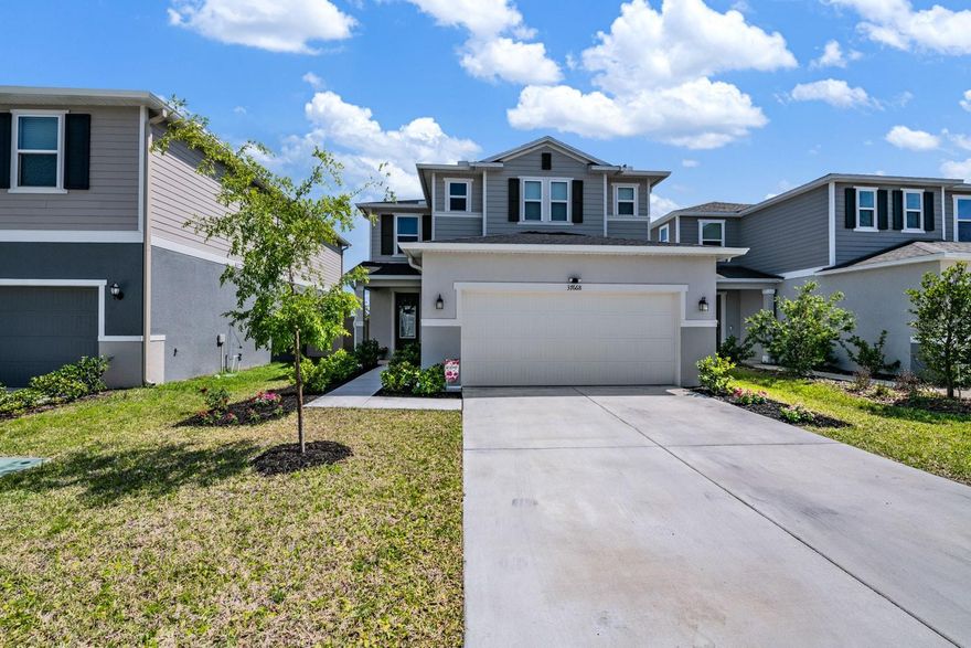 Welcome to this beautifully upgraded 2024 built home in the heart of Zephyrhills! From the moment you step inside, you’ll notice this property is anything but builder grade. Featuring luxury vinyl plank flooring in the downstairs living spaces and gorgeous granite countertops throughout the home, every detail has been thoughtfully elevated.

The flexible floorplan offers incredible bonus space, including a downstairs office or flex room perfect for working from home, playroom, or guest space, plus a huge upstairs loft ideal for a second living area, media room, or game room. The spacious screened porch creates the perfect setting to relax and enjoy the peaceful backyard views with no shortage of serenity right outside your windows.

With modern finishes, abundant living space, and upgrades throughout, this move-in ready home combines comfort, style, and functionality all in one exceptional package.