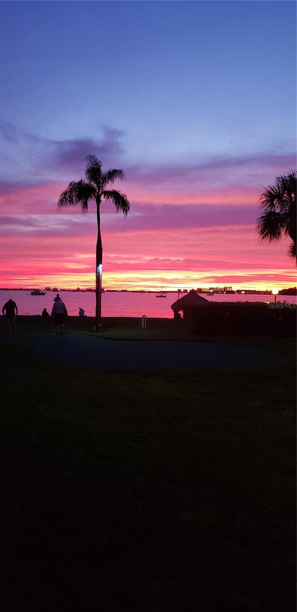 Gated waterfront community, Bermuda Bay Beach and Racquet Club is located on Boca Ceiga Bay offering stunning sunset views and serene pastel sunrises on your private beach. This unfurnished, newly remodeled condo is on the first floor with parking right outside your door. (It comes with a washer/dryer combo.) Water, cable, internet and rubbish are all included. A mere 45 second walk takes you to your beach with a heated pool, Jacuzzi, clubhouse, tiki huts, firepit, and gas grill with plenty of seating on our clubhouse deck. Watch dolphins and an occasional manatee swimming feet off our beach. Throw a line in and catch trout, flounder, sheepshead and more. You are also a minute walk to our larger heated back pool, (available for night swims), tennis courts, pickleball, horseshoes, shuffleboard and racquetball. There is also a beautiful green space where there is a playset with swings and slides for the little ones, as well as another grill and small picnic area. Located 5 minutes from downtown St. Pete and the Rays Tropicana Field, 10 minutes from 2 of the countries top beaches, Fort Desoto, and St. Pete. Minutes from Gulfport, Treasure Island and Pass-a-Grille communities. Also 30 minutes to the Bucs stadium, the Lightning Arena, downtown Tampa and Tampa International Airport. And lastly for the nature enthusiasts, our property borders Clam Bayou with access through our private gate. This is a 160 acre bird sanctuary that has the Pinellas Bike Trail running through the middle of the park. This condo also has 2 kayaks available. Outside covered patio. Bermuda Bay is a quiet, private social community that welcomes all to our numerous community celebrations and events. Once you see it, you won't want to leave.