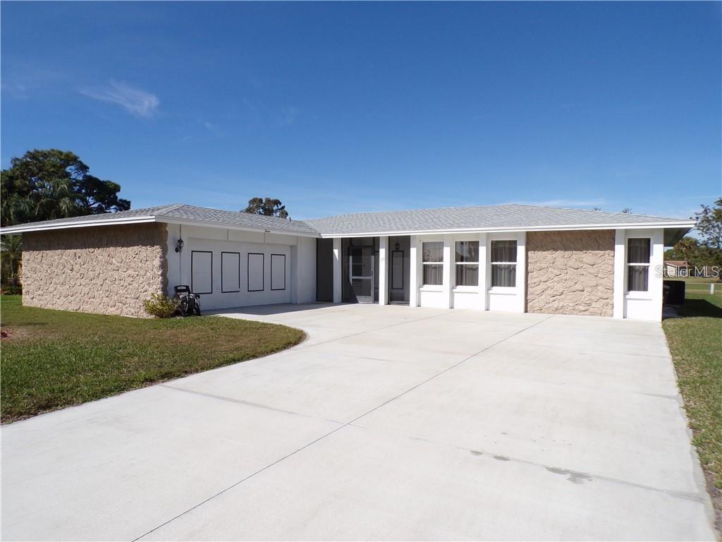 Seasonal/Short Term Rental available throughout the year. Posted rate is winter/peak season rate. Off-season rate is $ 2,100/month. Three bedroom, two bathroom home, with heated pool located in the deed restricted golf course community of Rotonda West and sits in a quiet cul-de-sac. Enjoy your morning coffee or evening meal poolside while watching the golfers on the 13th hole of the Hills Golf Course. You will find lovely tile floors in the living room, kitchen, master bedroom and 3rd bedroom. The 2nd bedroom has carpeting. The home has a split bedroom floor plan and side loading two car garage. Electric Heat Pump. Internet included. NO PETS.