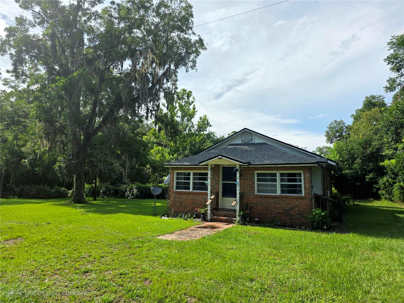 *MOTIVATED SELLER - BRING ALL REASONABLE OFFERS! Seller is offering a $5000 credit towards buyers closing costs or anything buyer prefers plus a home warranty!* This charming brick home is situated on an expansive 1-acre lot surrounded by abundant green space and natural beauty, perfect for outdoor enthusiasts. Recent upgrades include a 2019 roof and a brand-new 2024 water heater, ensuring peace of mind for years to come. Plus, the outdoor shed with existing electrical hookup offers endless possibilities - think workshop, extra storage, or your own creative sanctuary. Enjoy complete freedom to bring your RV, ATVs, boat & more since this property has NO HOA. This opportunity is ideal for a first-time homebuyer desiring affordability or a hidden gem for investors seeking a single family home with minimal TLC and maximum potential! Low inventory in this ideal area located about one mile from downtown Starke and close to everything - so act fast and schedule your showing today.