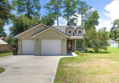 Better than new construction? I think so! Gorgeous upgraded home. Beautiful tile and granite throughout, high ceilings, and a large 2-car+ garage highlight this immaculately clean Orange Blossom Hills Home. Spacious kitchen with plenty of storage and attractive stainless steel appliances. Washer and Dryer also included! Superb location. Just off of 42, and all the conveniences of The Villages, without being in them! Come see it, and make it yours today! No pets, please. ***AVAILABLE SEPT 1st***
